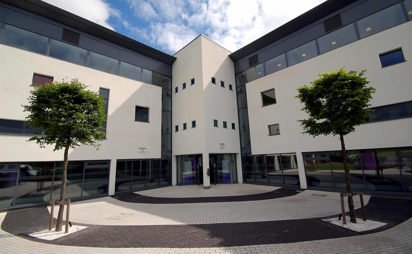 Exterior view of the entrance to Springboard Business Innovation Centre