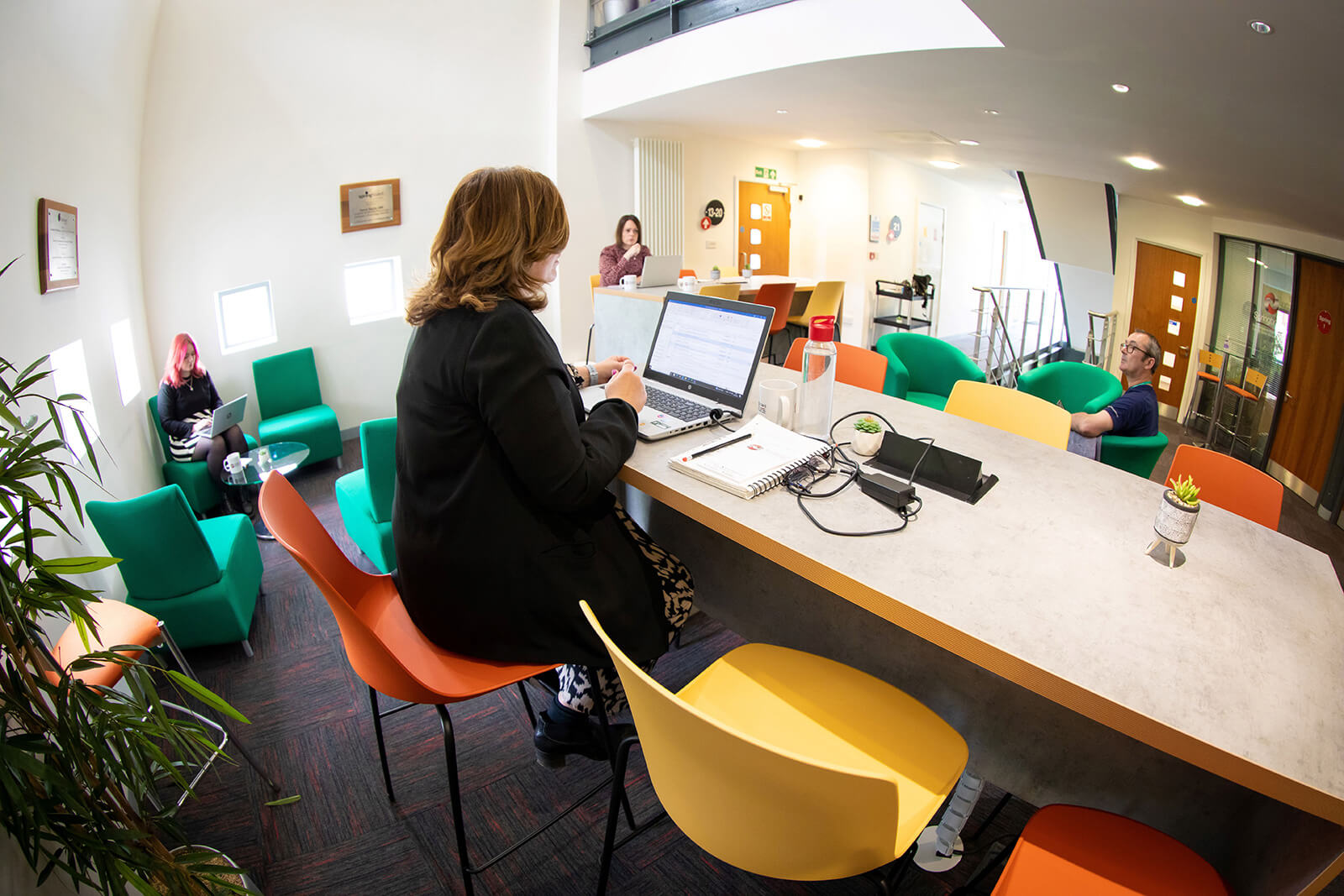 Break-out area in the co-working space at Springboard Business Innovation Centre